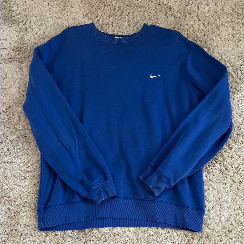 Nike Men's Classic Blue Crewneck Sweater